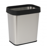 12L Square Office Stainless Steel Trash Cans