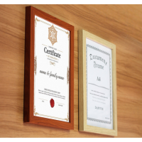 A4 certificate frame, wooden A3 business license photo frame, 8-inch creative swing wall